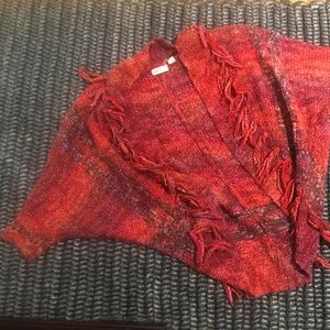 Red sweater anthroplogie